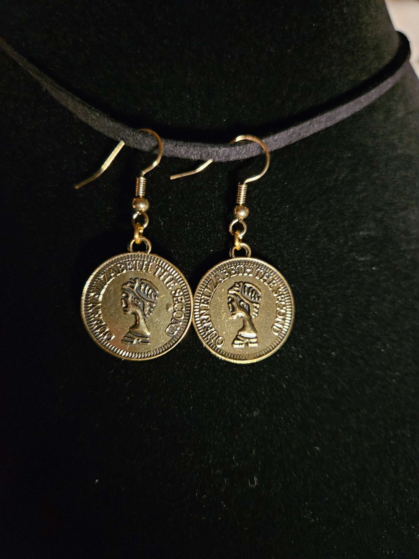 Bronze Coin Earrings
